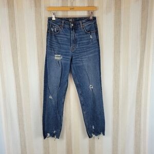 Abercrombie & Fitch Simone High Rise Ankle Straight‎ Jeans Blue Size 29/8